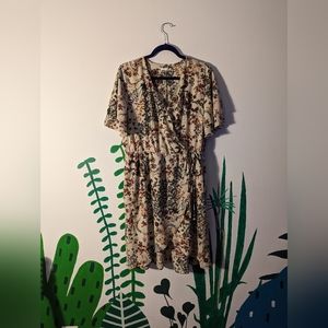 MAURICES Faux Wrap Floral Dress